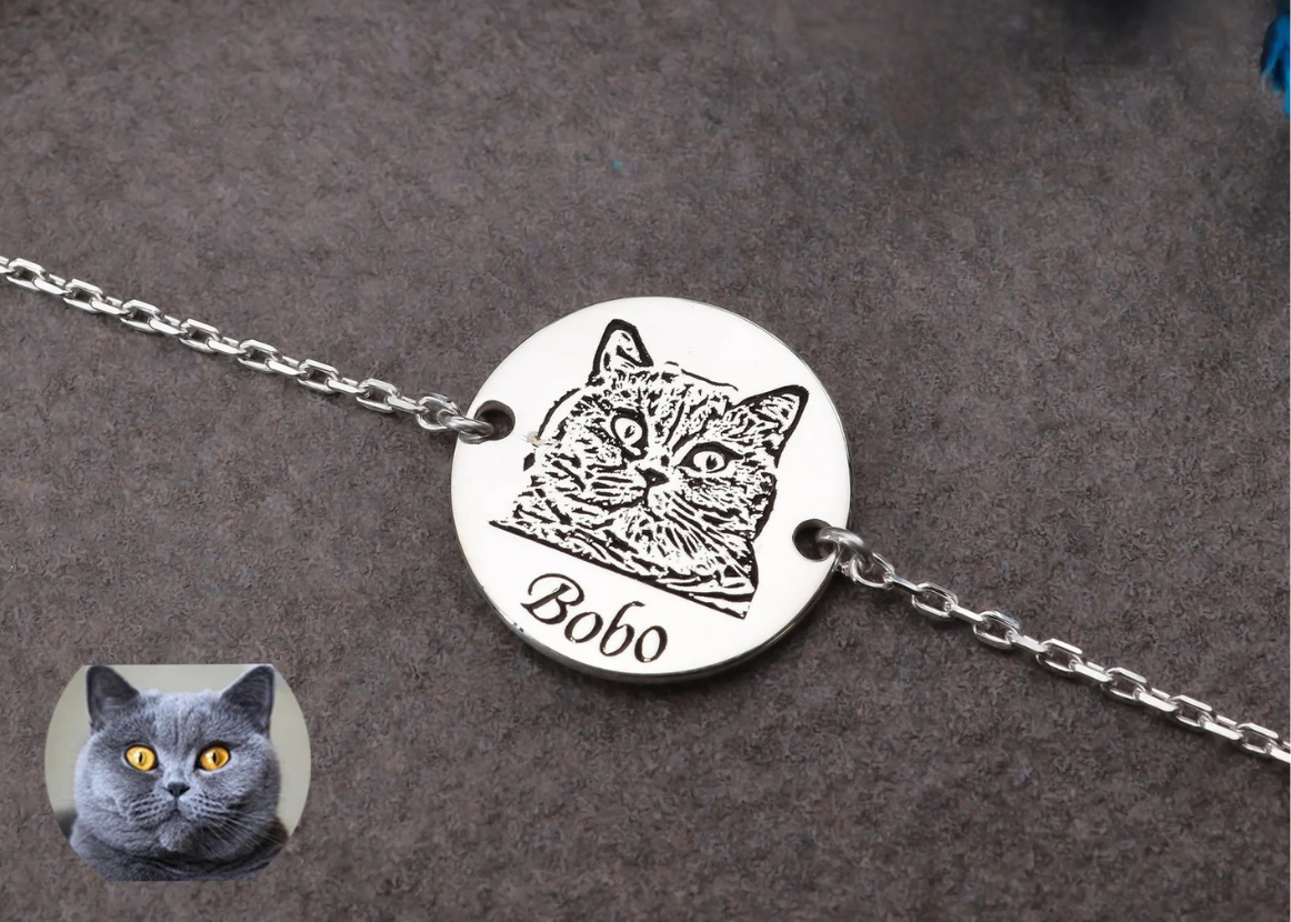 Personalized Pet Portrait Bracelet