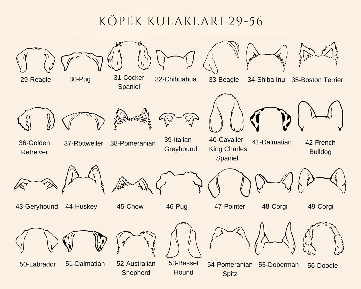 Custom Dog Ear Necklace