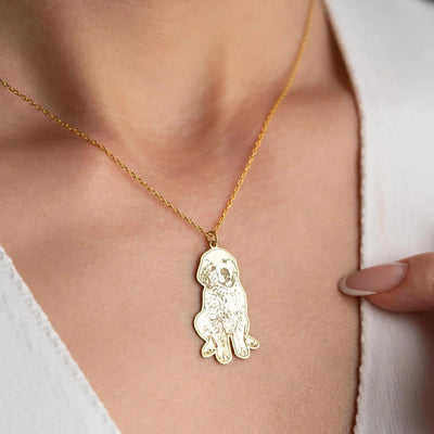 Custom Pet Silhouette Necklace