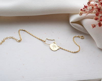 Cat Birthstone Bracelet