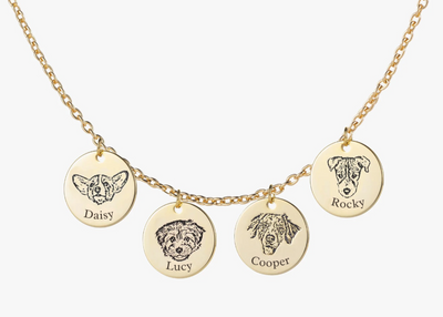 Personalized Pet Portrait Necklace