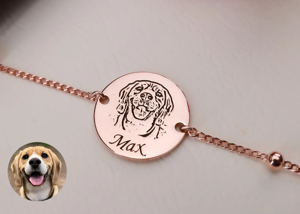 Personalized Pet Portrait Bracelet