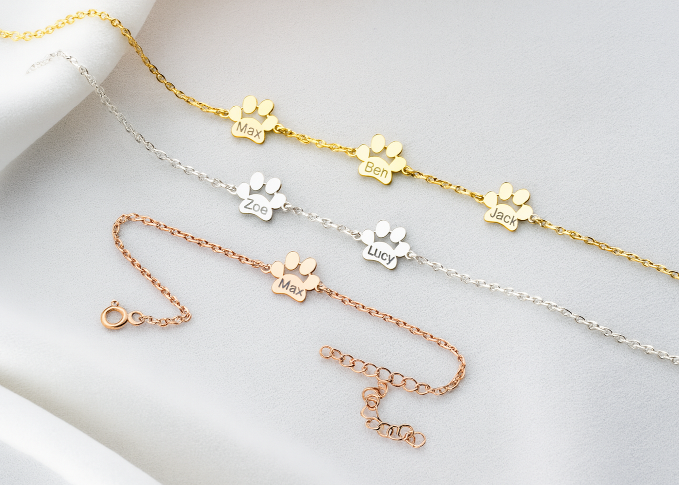Paw Charm Bracelet