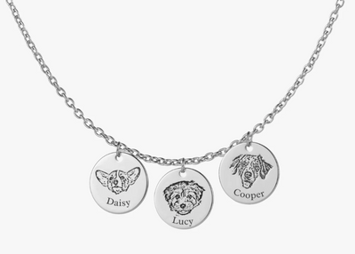Personalized Pet Portrait Necklace